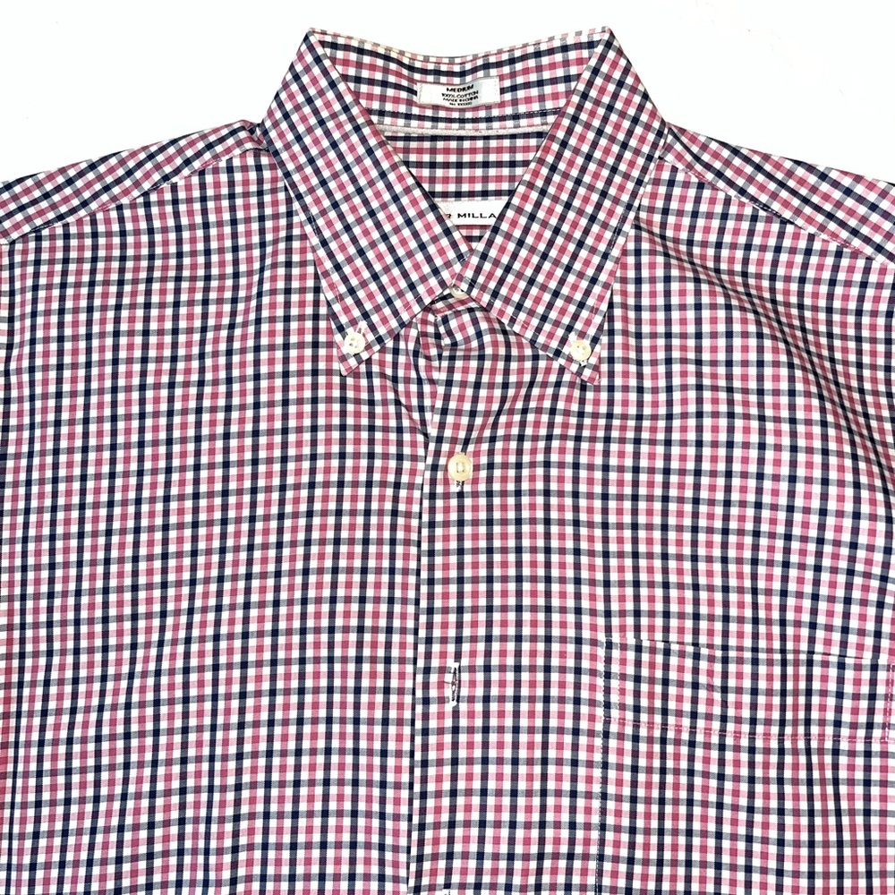 Peter Millar Sport / Dress Shirt - Pink, Blue check